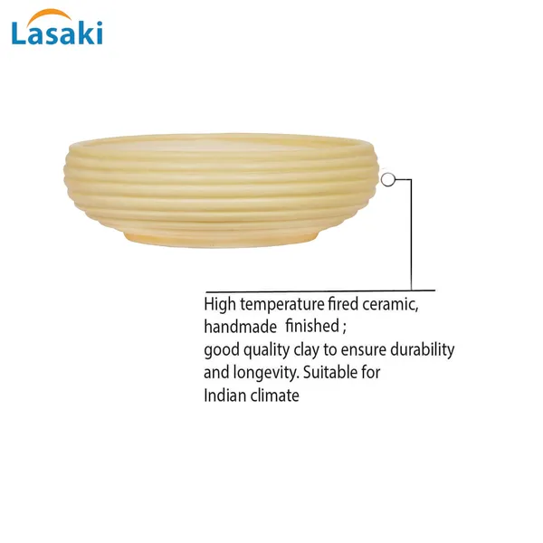 Melissa_Small_Cream_Ceramic_Pots_For_Indoor_Plants,_Planters,_Flower,_Pots,_Gamla,_Outdoor,_Balcony,_Home,_Garden,_Office_Decor,_Succulent_Pot_(D_-_17_X_H_-_6.5_Cm)