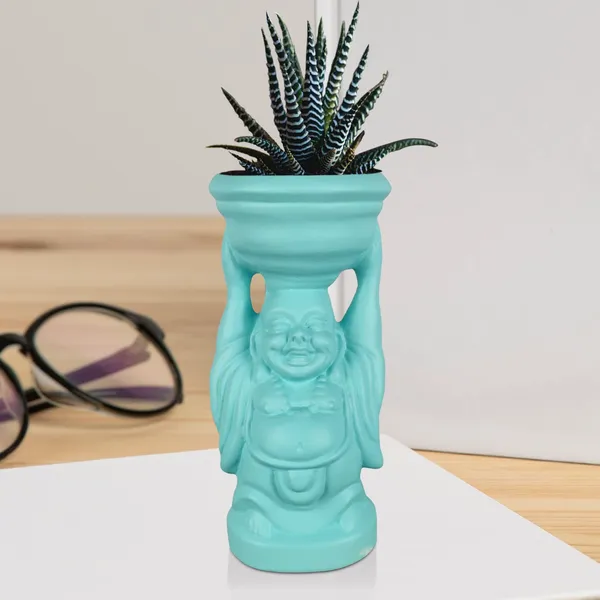 Laughing_Buddha_Aqua_Ceramic_Pots_For_Indoor_Plants,_Planters,_Flower,_Pots,_Gamla,_Outdoor,_Balcony,_Home,_Garden,_Office_Decor,_Succulent_Pot(D_-_10_X_H_-_23.5_Cm)