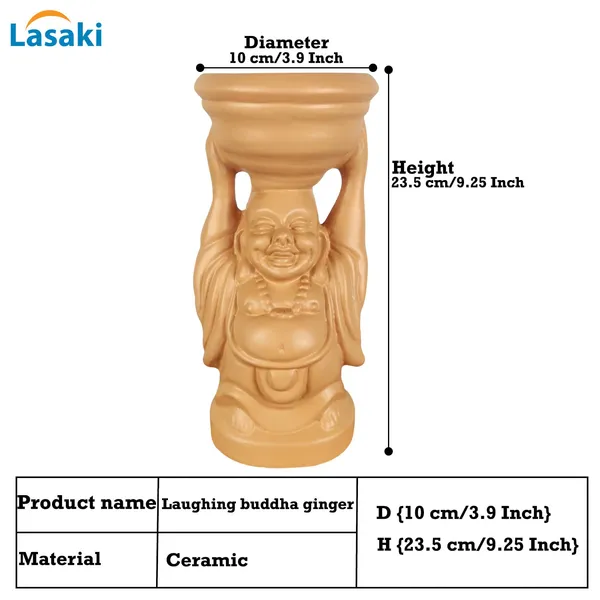 Laughing_Buddha_Ginger_Ceramic_Pots_For_Indoor_Plants,_Planters,_Flower,_Pots,_Gamla,_Outdoor,_Balcony,_Home,_Garden,_Office_Decor,_Succulent_Pot(D_-_10_X_H_-_23.5_Cm)