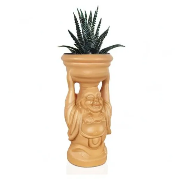 Laughing_Buddha_Ginger_Ceramic_Pots_For_Indoor_Plants,_Planters,_Flower,_Pots,_Gamla,_Outdoor,_Balcony,_Home,_Garden,_Office_Decor,_Succulent_Pot(D_-_10_X_H_-_23.5_Cm)