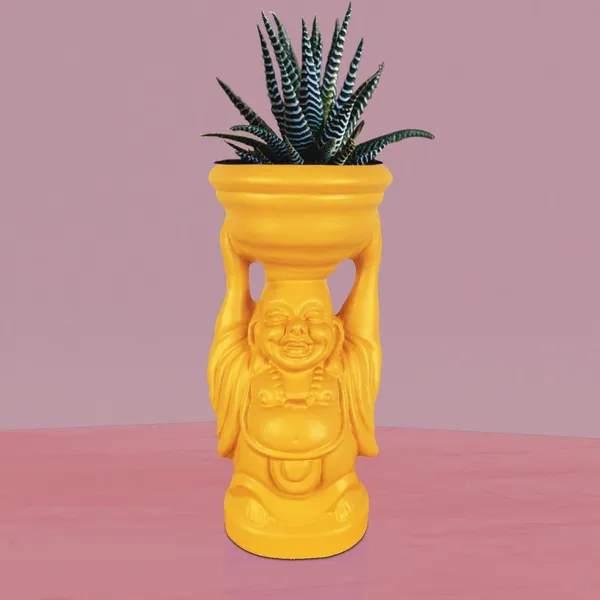 Laughing_Buddha_Lily_Ceramic_Pots_For_Indoor_Plants,_Planters,_Flower,_Pots,_Gamla,_Outdoor,_Balcony,_Home,_Garden,_Office_Decor,_Succulent_Pot(D_-_10_X_H_-_23.5_Cm)