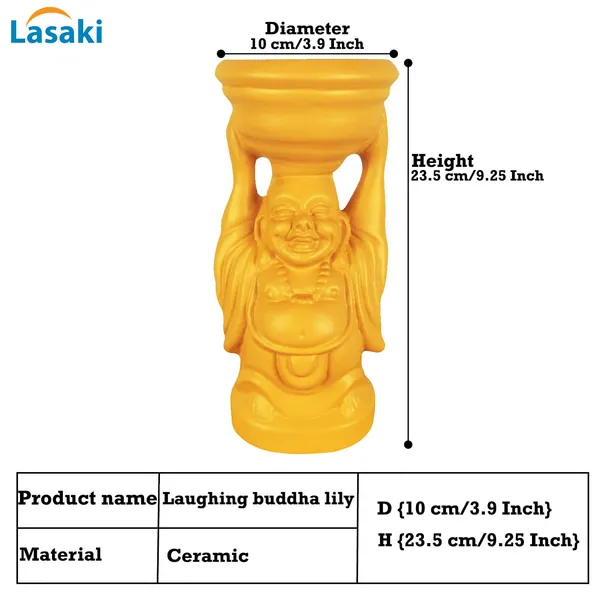 Laughing_Buddha_Lily_Ceramic_Pots_For_Indoor_Plants,_Planters,_Flower,_Pots,_Gamla,_Outdoor,_Balcony,_Home,_Garden,_Office_Decor,_Succulent_Pot(D_-_10_X_H_-_23.5_Cm)