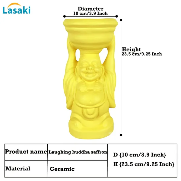 Laughing_Buddha_Saffron_Ceramic_Pots_For_Indoor_Plants,_Planters,_Flower,_Gamla,_Outdoor,_Balcony,_Home,_Garden,_Office_Decor,_Succulent_Pot(D_-_10_X_H_-_23.5_Cm)