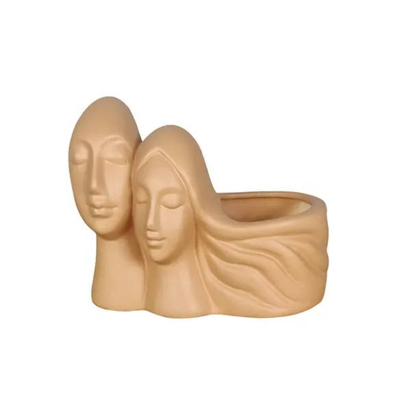 Couple_Ginger_Ceramic_Pots_For_Indoor_Plants,_Planters,_Flower,_Pots,_Gamla,_Outdoor,_Balcony,_Home,_Garden,_Office_Decor,_Succulent_Pot(L_-_16_X_W_-_10_X_H_-_14.5_Cm)