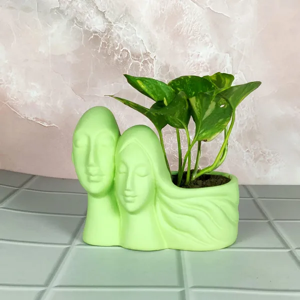 Couple_Mint_Ceramic_Pots_For_Indoor_Plants,_Planters,_Flower,_Pots,_Gamla,_Outdoor,_Balcony,_Home,_Garden,_Office_Decor,_Succulent_Pot(L_-_16_X_W_-_10_X_H_-_14.5_Cm)