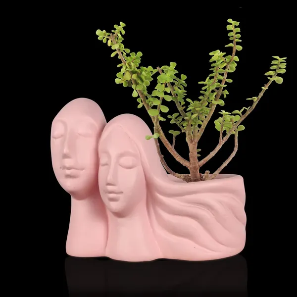 Couple_Pink_Ceramic_Pots_For_Indoor_Plants,_Planters,_Flower,_Pots,_Gamla,_Outdoor,_Balcony,_Home,_Garden,_Office_Decor,_Succulent_Pot(L_-_16_X_W_-_10_X_H_-_14.5_Cm)