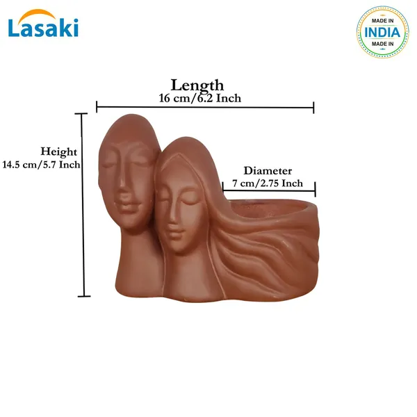 Couple_Truffle_Ceramic_Pots_For_Indoor_Plants,_Planters,_Flower,_Gamla,_Outdoor,_Balcony,_Home,_Garden,_Office_Decor,_Succulent_Pot(L_-_16_X_W_-_10_X_H_-_14.5_Cm)