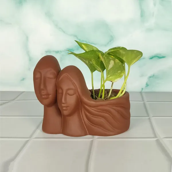 Couple_Truffle_Ceramic_Pots_For_Indoor_Plants,_Planters,_Flower,_Gamla,_Outdoor,_Balcony,_Home,_Garden,_Office_Decor,_Succulent_Pot(L_-_16_X_W_-_10_X_H_-_14.5_Cm)