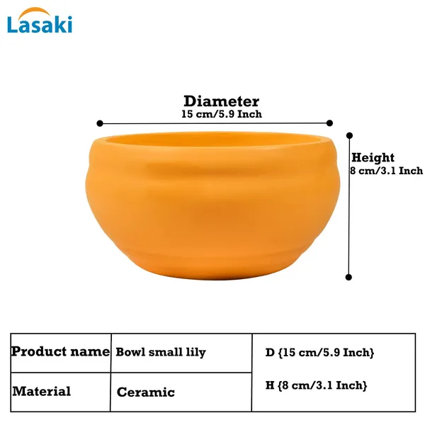 Bowl_Small_Lily_Ceramic_Pots_For_Indoor_Plants,_Planters,_Flower,_Pots,_Gamla,_Outdoor,_Balcony,_Home,_Garden,_Office_Decor,_Succulent_Pot(D_-_15_X_H_-_8_Cm)