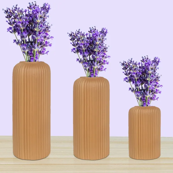 Evelyn_Ginger_Set_Of_3_Ceramic_Flower_Vase_For_Living_Room,_Bedroom,_Dining_Table,_Home_Decoration_,_Brown