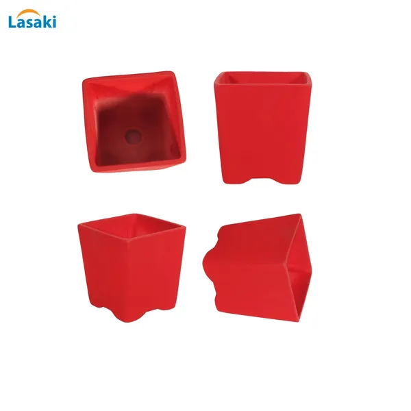 Mini_Pot_Red_Ceramic_Pots_For_Indoor_Plants,Planters,Flower,Gamla,Outdoor,Balcony,Home,Square,Garden,Office_Decor,Succulent(L-8_X_W-8_X_H-8_Cm)