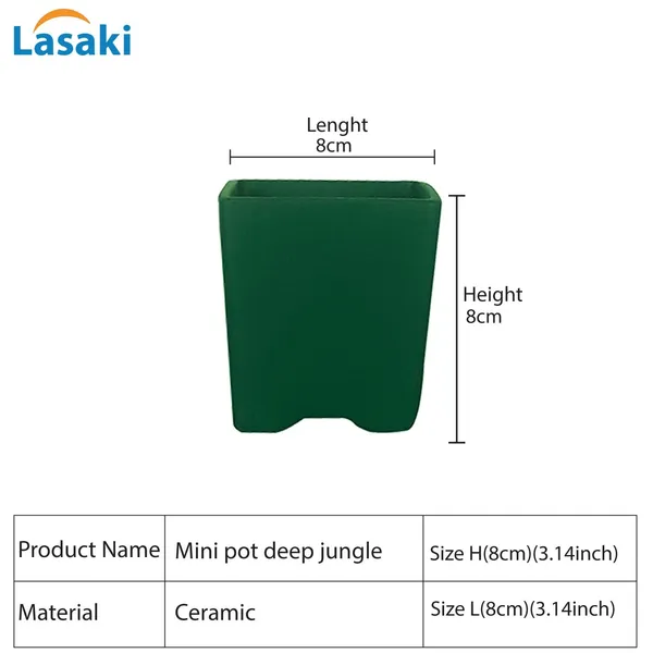 Mini_Pot_Deep_Jungle_Ceramic_Pots_For_Indoor_Plants,Planters,Flower,Gamla,Outdoor,Balcony,Home,Square,Garden,Office_Decor,Succulent(L-8_X_W-8_X_H-8_Cm)