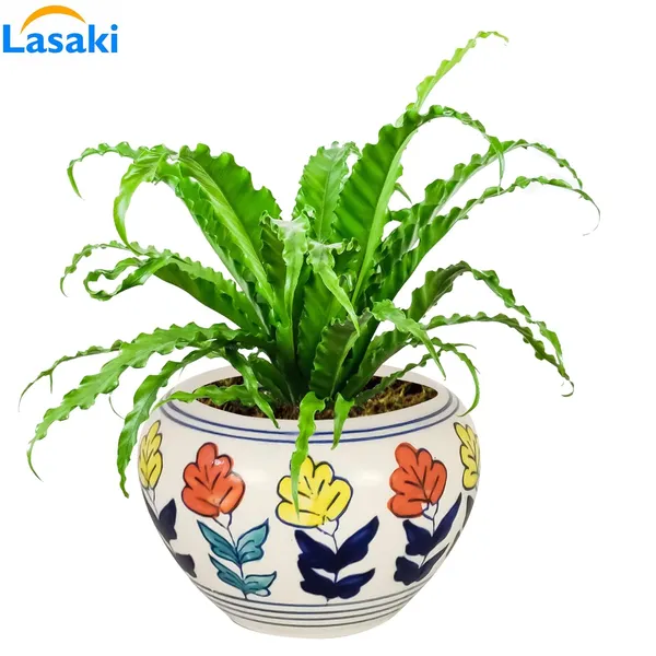 Cloud_Apple_Medium_Painting_Ceramic_Pots_For_Indoor_Plants,_Planters,_Flower,_Gamla,Balcony,Home,Garden,Office_Decor,Succulent(H_-_9.5_X_D_-_14_Cm)(Any_Color_May_Come)