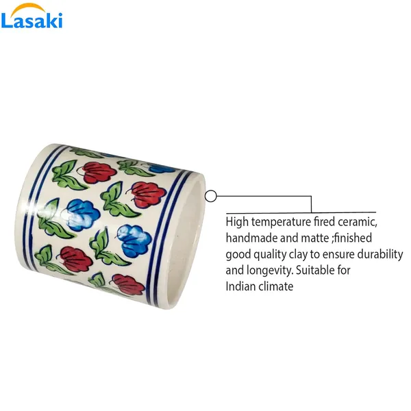 Pi_Pot_2_Ceramic_Pots_For_Indoor_Plants,_Planters,_Flower,_Pots,Outdoor,Balcony,Home,Round,Garden,_Office_Decor,Succulent(H_-_14_X_D_-_12_Cm)(Any_Color_May_Come)