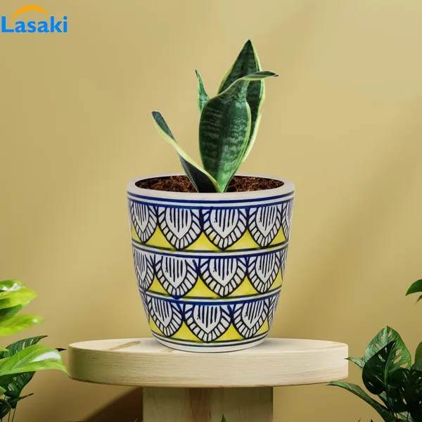 Luis_2_Ceramic_Pots_For_Indoor_Plants,_Planters,_Flower,_Pots,_Gamla,Outdoor,Balcony,Home,Round,Garden,_Office_Decor,Succulent(H_-_10_X_D_-_10_Cm)(Any_Color_May_Come)