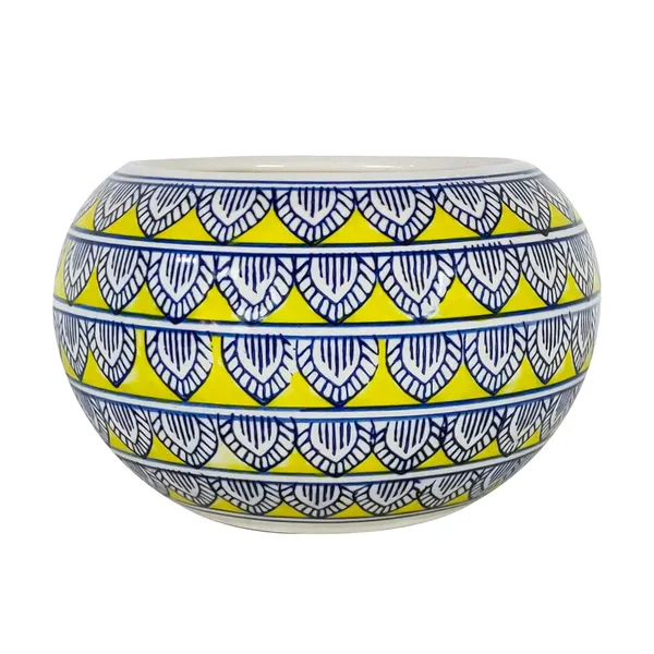 Ballu_Big_Ceramic_Pots_For_Indoor_Plants,_Planters,_Flower,_Gamla,Outdoor,Balcony,Home,Round,Garden,_Office_Decor,Succulent(H_-_15_X_D_-_23_Cm)(Any_Color_May_Come)