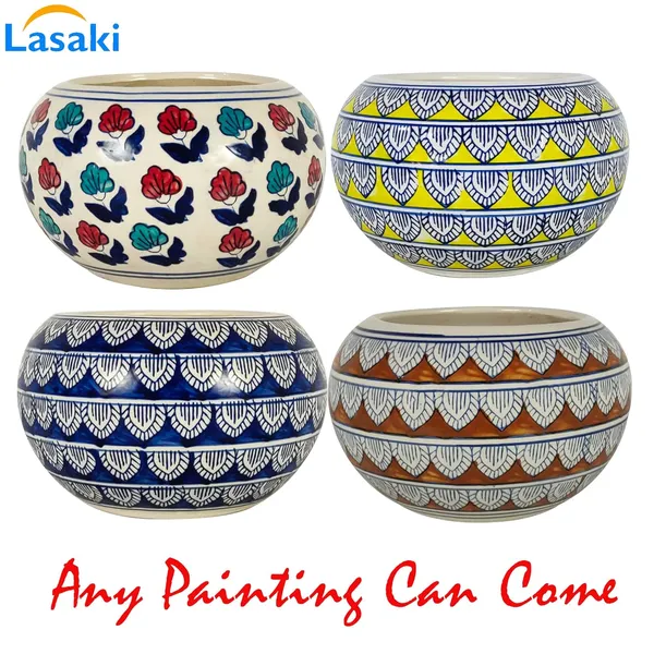 Ballu_Big_Ceramic_Pots_For_Indoor_Plants,_Planters,_Flower,_Gamla,Outdoor,Balcony,Home,Round,Garden,_Office_Decor,Succulent(H_-_15_X_D_-_23_Cm)(Any_Color_May_Come)