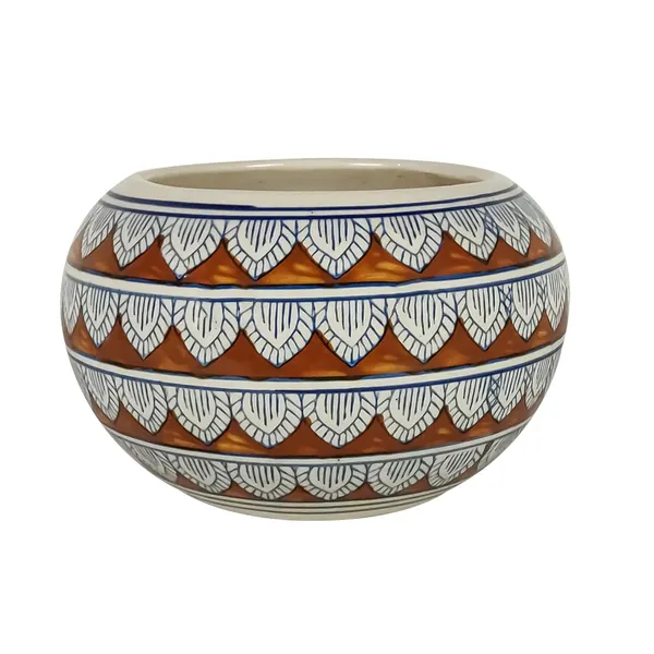 Ballu_Big_Ceramic_Pots_For_Indoor_Plants,_Planters,_Flower,_Gamla,Outdoor,Balcony,Home,Round,Garden,_Office_Decor,Succulent(H_-_15_X_D_-_23_Cm)(Any_Color_May_Come)