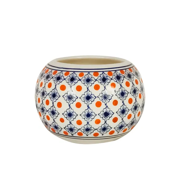 Ballu_Small_Ceramic_Pots_For_Indoor_Plants,_Planters,_Flower,_Gamla,Outdoor,Balcony,Home,Round,Garden,_Office_Decor,Succulent(H_-_12_X_D_-_16_Cm)(Any_Color_May_Come)