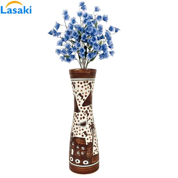 Arin_Brown_Mughal_Vase_Ceramic_Flower_Vase_For_Living_Room,_Bedroom,_Dining_Table,_Home_Decoration_(H_-_31_X_Od_-_10_X_Ud_-_7_Cm)