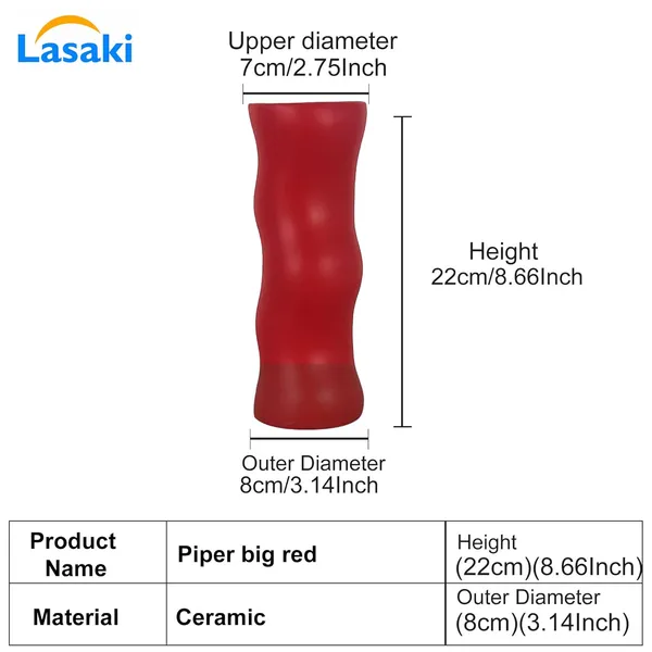 Piper_Big_Red_Ceramic_Flower_Vase_For_Living_Room,_Bedroom,_Dining_Table,_Home_Decoration_(H_-_22_X_Od_-_8_X_Ud_-_7_Cm)