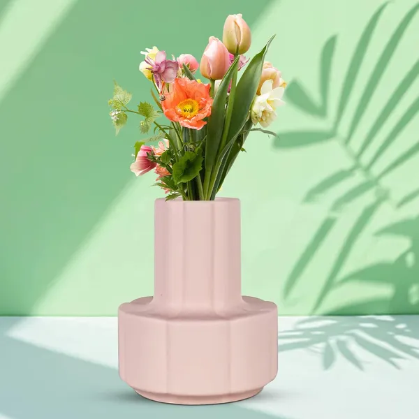 Zoey_Pink_Ceramic_Flower_Vase_For_Living_Room,_Bedroom,_Dining_Table,_Home_Decoration_(H_-_17.5_X_Od_-_14_X_Ud_-_7_Cm)