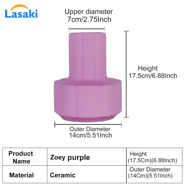 Zoey_Purple_Ceramic_Flower_Vase_For_Living_Room,_Bedroom,_Dining_Table,_Home_Decoration_(H_-_17.5_X_Od_-_14_X_Ud_-_7_Cm)