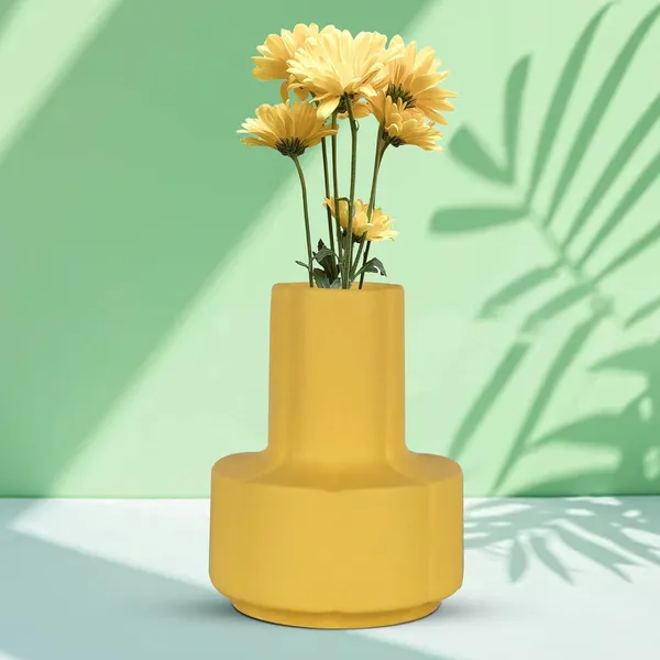 Zoey_Saffron_Ceramic_Flower_Vase_For_Living_Room,_Bedroom,_Dining_Table,_Home_Decoration_(H_-_17.5_X_Od_-_14_X_Ud_-_7_Cm)