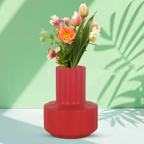 Zoey_Red_Ceramic_Flower_Vase_For_Living_Room,_Bedroom,_Dining_Table,_Home_Decoration_(H_-_17.5_X_Od_-_14_X_Ud_-_7_Cm)
