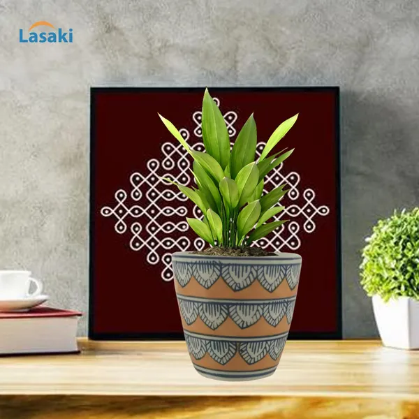 Luis_1_Ceramic_Pots_For_Indoor_Plants,_Planters,_Flower,_Gamla,Outdoor,Balcony,Home,Round,Garden,_Office_Decor,Succulent(H_-_11.5_X_D_-_12.5_Cm)(Any_Color_May_Come)