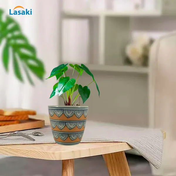 Luis_1_Ceramic_Pots_For_Indoor_Plants,_Planters,_Flower,_Gamla,Outdoor,Balcony,Home,Round,Garden,_Office_Decor,Succulent(H_-_11.5_X_D_-_12.5_Cm)(Any_Color_May_Come)