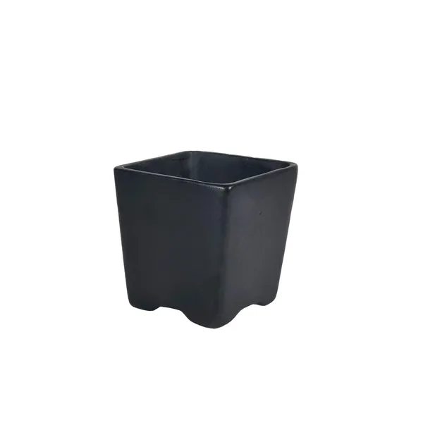 Mini_Pot_Black_Ceramic_Pots_For_Indoor_Plants,Planters,Flower,Gamla,Outdoor,Balcony,Home,Square,Garden,Office_Decor,Succulent(L-8_X_W-8_X_H-8_Cm)