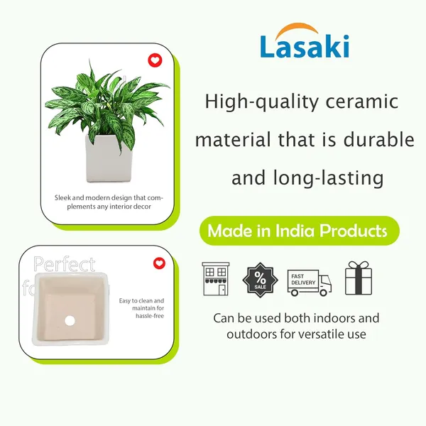 Alora_4_Inch_Square_Box_White_Ceramic_Pots_For_Indoor_Plants,Planters,Flower,Gamla,Outdoor,Balcony,Home,Square,Garden,Office_Decor,Succulent(L-10_X_W-10_X_H-10_Cm)