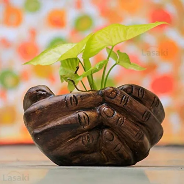 Hand_Ceramic_Pot_For_Indoor_Plants_Planters_Flower_Pots_Indoor_Or_Outdoor_Balcony_Home_Garden_Office_Decor_&_Succulent_Pots_(L:18_Cm,_W:16_Cm,_H:9_Cm)(Antique)