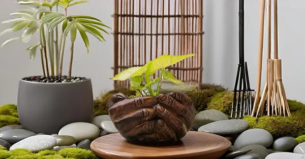 Hand_Ceramic_Pot_For_Indoor_Plants_Planters_Flower_Pots_Indoor_Or_Outdoor_Balcony_Home_Garden_Office_Decor_&_Succulent_Pots_(L:18_Cm,_W:16_Cm,_H:9_Cm)(Antique)