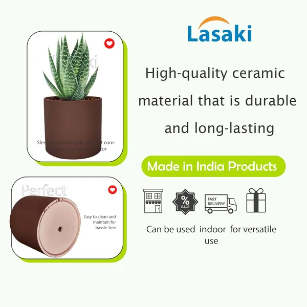 Sara_5_Inch_Truffle_Ceramic_Pots_For_Indoor_Plants,_Planters,_Flower,_Pots,_Gamla,Outdoor,Balcony,Home,Round,Garden,_Office_Decor,Succulent(H_-_13_X_D_-_14_Cm)