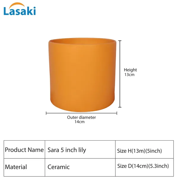 Sara_5_Inch_Lily_Ceramic_Pots_For_Indoor_Plants,_Planters,_Flower,_Pots,_Gamla,Outdoor,Balcony,Home,Round,Garden,_Office_Decor,Succulent(H_-_13_X_D_-_14_Cm)