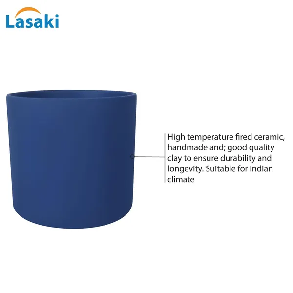 Sara_5_Inch_Blue_Ceramic_Pots_For_Indoor_Plants,_Planters,_Flower,_Pots,_Gamla,Outdoor,Balcony,Home,Round,Garden,_Office_Decor,Succulent(H_-_13_X_D_-_14_Cm)