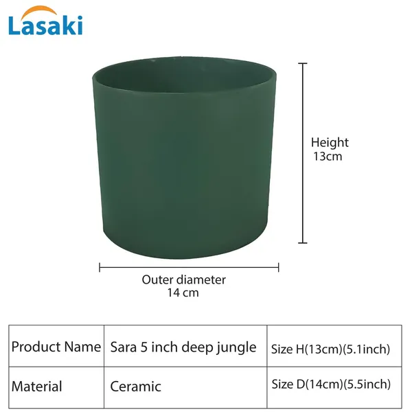 Sara_5_Inch_Deep_Jungle_Ceramic_Pots_For_Indoor_Plants,_Planters,_Flower,_Pots,_Gamla,Outdoor,Balcony,Home,Round,Garden,_Office_Decor,Succulent(H_-_13_X_D_-_14_Cm)