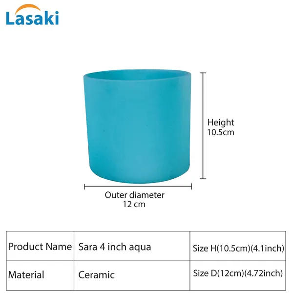 Sara_4_Inch_Aqua_Ceramic_Pots_For_Indoor_Plants,_Planters,_Flower,_Pots,_Gamla,Outdoor,Balcony,Home,Round,Garden,_Office_Decor,Succulent(H_-_10.5_X_D_-_12_Cm)