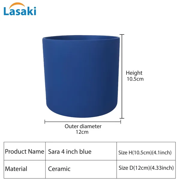 Sara_4_Inch_Blue_Ceramic_Pots_For_Indoor_Plants,_Planters,_Flower,_Pots,_Gamla,Outdoor,Balcony,Home,Round,Garden,_Office_Decor,Succulent(H_-_10.5_X_D_-_12_Cm)