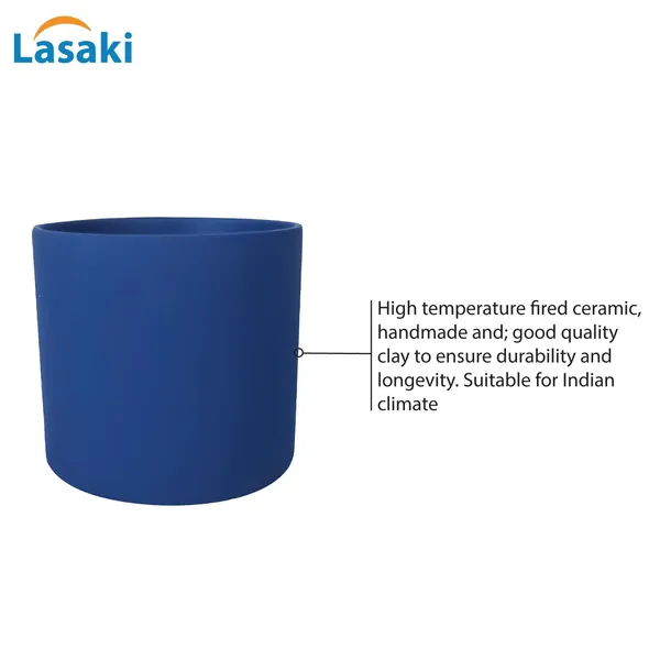 Sara_4_Inch_Blue_Ceramic_Pots_For_Indoor_Plants,_Planters,_Flower,_Pots,_Gamla,Outdoor,Balcony,Home,Round,Garden,_Office_Decor,Succulent(H_-_10.5_X_D_-_12_Cm)