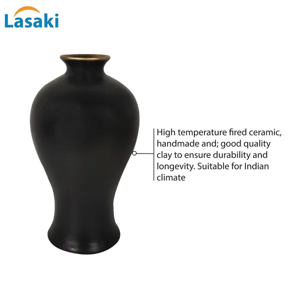 Apsara_Big_Black_Gold_Ceramic_Flower_Vase_For_Living_Room,_Bedroom,_Dining_Table,_Home_Decoration,_Artificial_Flowers_(D_-_14_X_H_-_25_Cm)