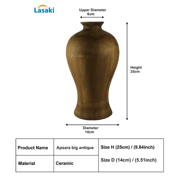 Apsara_Big_Antique_Ceramic_Flower_Vase_For_Living_Room,_Bedroom,_Dining_Table,_Home_Decoration,_Artificial_Flowers_(D_-_14_X_H_-_25_Cm)