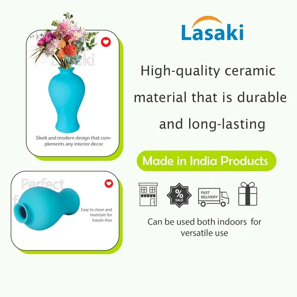 Apsara_Big_Aqua_Ceramic_Flower_Vase_For_Living_Room,_Bedroom,_Dining_Table,_Home_Decoration,_Artificial_Flowers_(D_-_14_X_H_-_25_Cm)