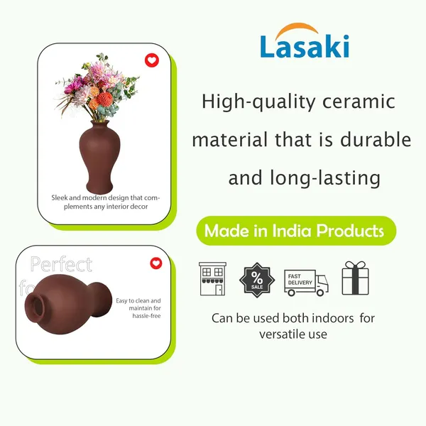 Apsara_Big_Truffle_Ceramic_Flower_Vase_For_Living_Room,_Bedroom,_Dining_Table,_Home_Decoration,_Artificial_Flowers_(D_-_14_X_H_-_25_Cm)