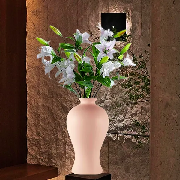 Apsara_Big_Pink_Ceramic_Flower_Vase_For_Living_Room,_Bedroom,_Dining_Table,_Home_Decoration,_Artificial_Flowers_(D_-_14_X_H_-_25_Cm)