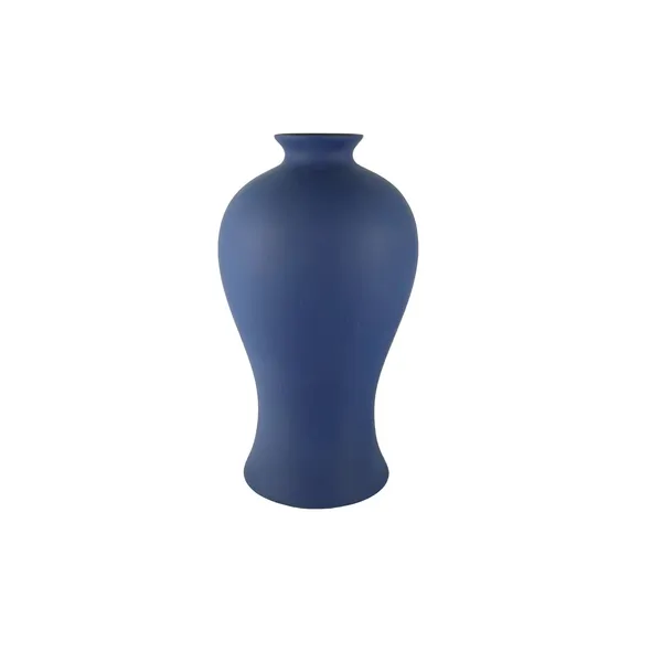 Apsara_Big_Blue_Ceramic_Flower_Vase_For_Living_Room,_Bedroom,_Dining_Table,_Home_Decoration,_Artificial_Flowers_(D_-_14_X_H_-_25_Cm)
