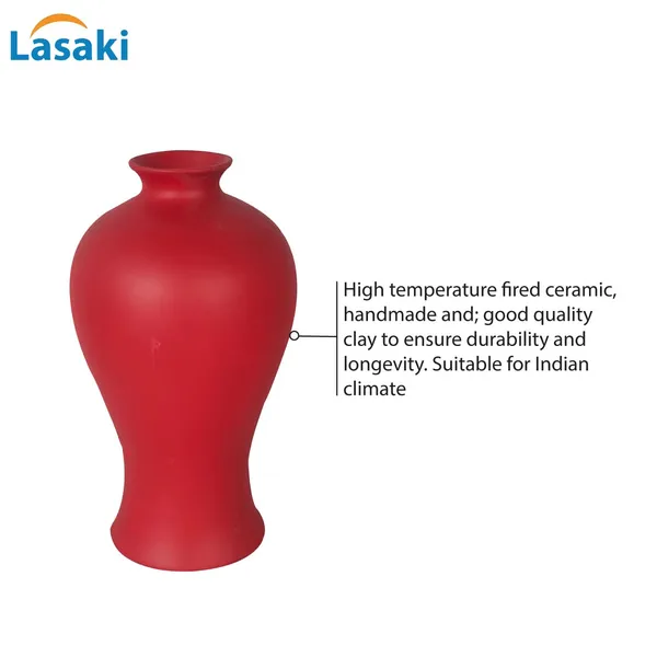 Apsara_Big_Red_Ceramic_Flower_Vase_For_Living_Room,_Bedroom,_Dining_Table,_Home_Decoration,_Artificial_Flowers_(D_-_14_X_H_-_25_Cm)