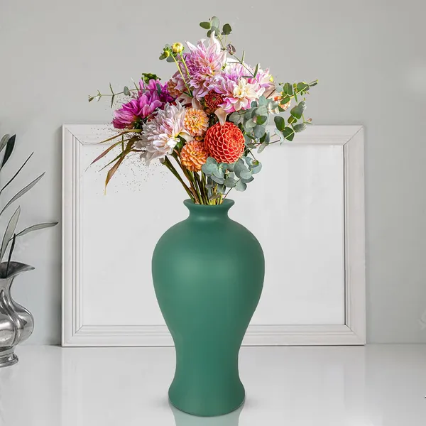 Apsara_Big_Deep_Jungle_Ceramic_Flower_Vase_For_Living_Room,_Bedroom,_Dining_Table,_Home_Decoration,_Artificial_Flowers_(D_-_14_X_H_-_25_Cm)
